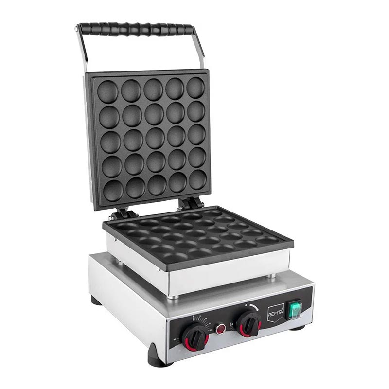 Remta Remta W22 Yuvarlak Kapaklı Bubble Waffle Makinesi, 25'li, Elektrikli