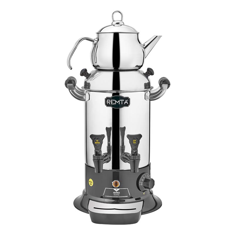Remta Remta R25 Mini Çay Makinesi, Elektrikli, 2 Demlikli, 5 Litre Kapasiteli