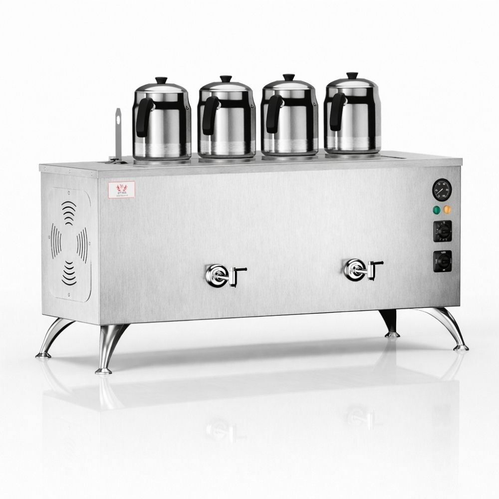 Anka Anka Elektrikli İnox Pro Compact 4 Demlik 40 Litre Çay Makinesi 220V