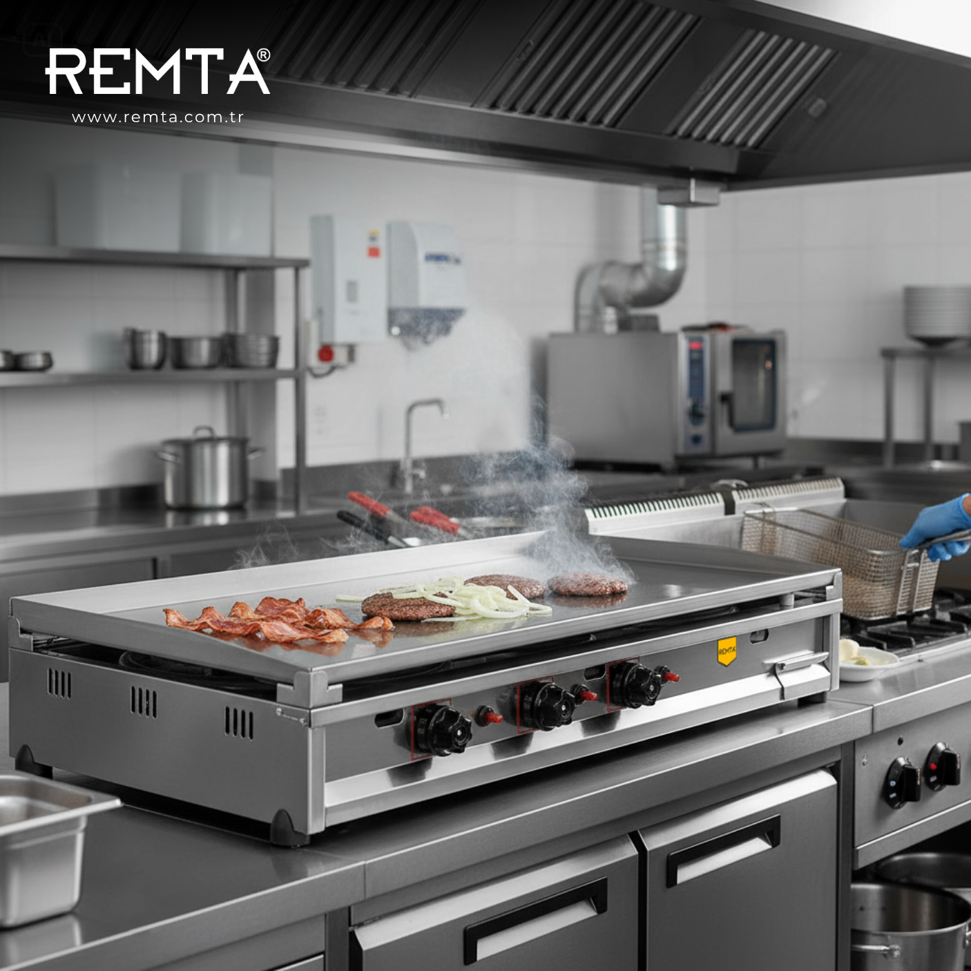 Remta Remta R100CE(P) Pleyt Izgara, 100 cm, Doğalgazlı