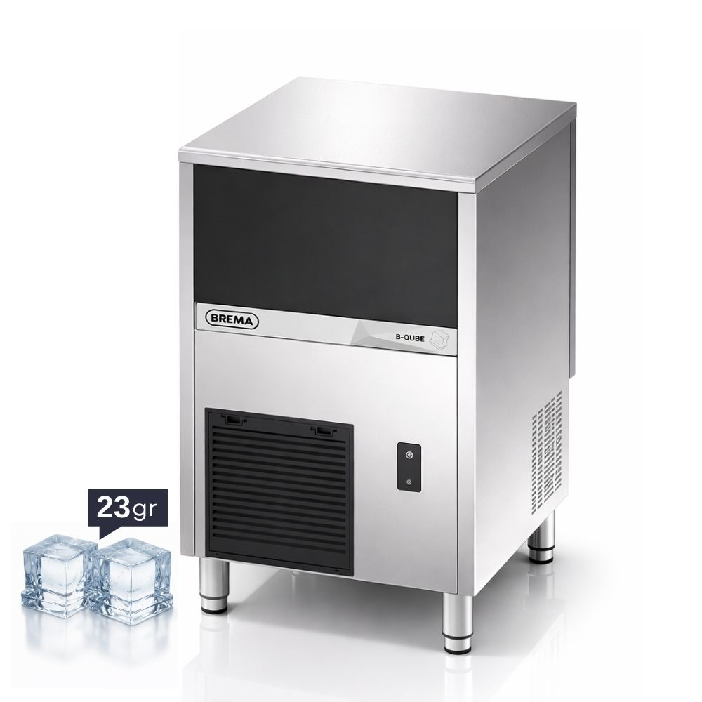 Brema Brema CB 416 HC B-QUBE Hazneli Küp Buz Makinesi, 44 kg/gün Kapasiteli, Otomatik Temizleme Sistemi
