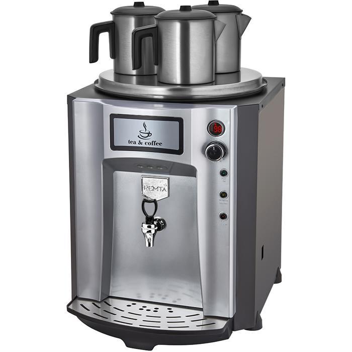 Remta Remta DE10P Premium Jumbo Çay Makinesi, Elektrikli, 3 Demlikli, 40 Litre Kapasiteli, Kırmızı