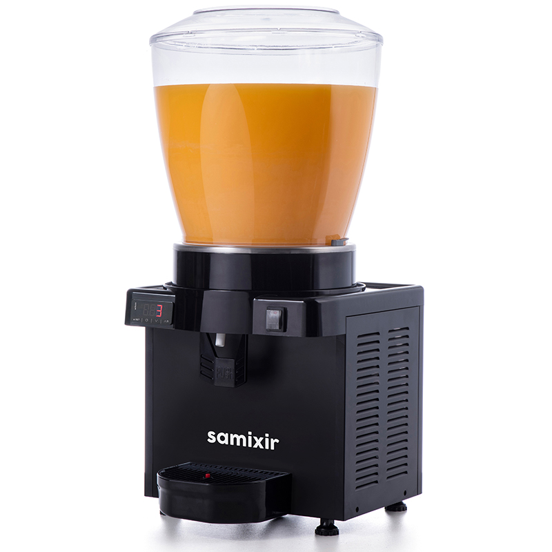 Samixir Samixir M22 Panoramik Soğuk İçecek Dispenseri, 22 Lt, Karıştırıcılı, Siyah, Dijital