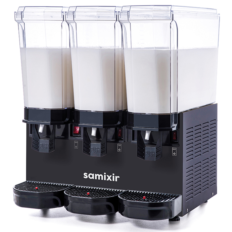Samixir Samixir 60.MMMB Klasik Triple Soğuk İçecek Dispenseri, 20+20+20 lt, 3 Karıştırıcılı, Siyah