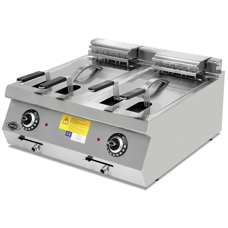 Empero Empero 700 Plus Seri Set Üstü Elektrikli Fritöz, Çiftli, 14+14 lt, 80x73x30 cm
