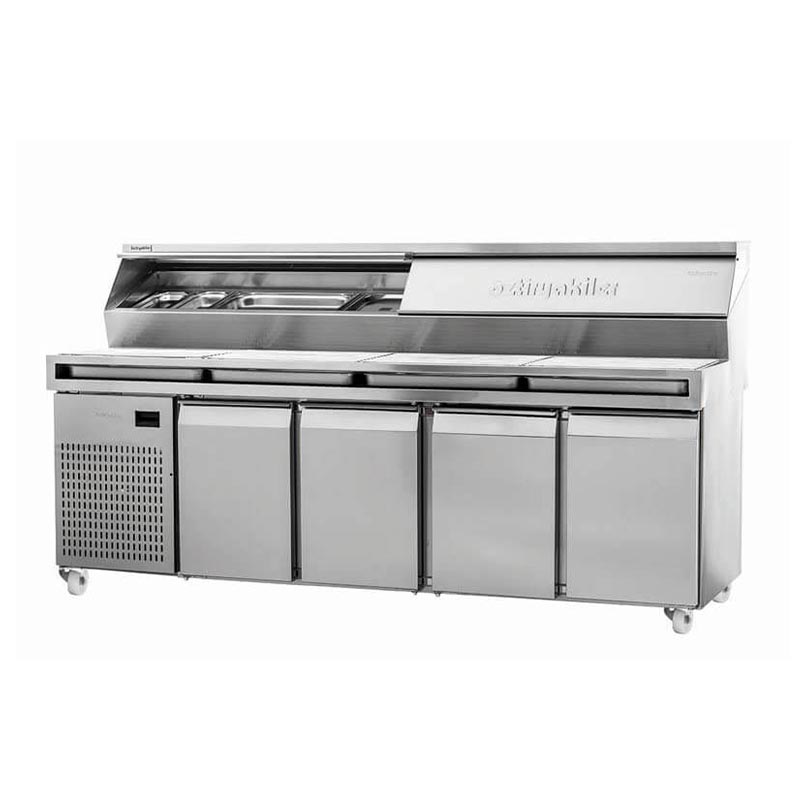 Öztiryakiler Öztiryakiler 4 Kapılı Pizza Hazırlık Dolabı, 240x80 cm
