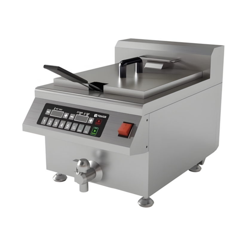 Vosco Vosco VSL FRT1C12B Elektrikli İndüksiyonlu Fritöz, Tekli, 12 Litre, 35,8x55,5x38,8 cm