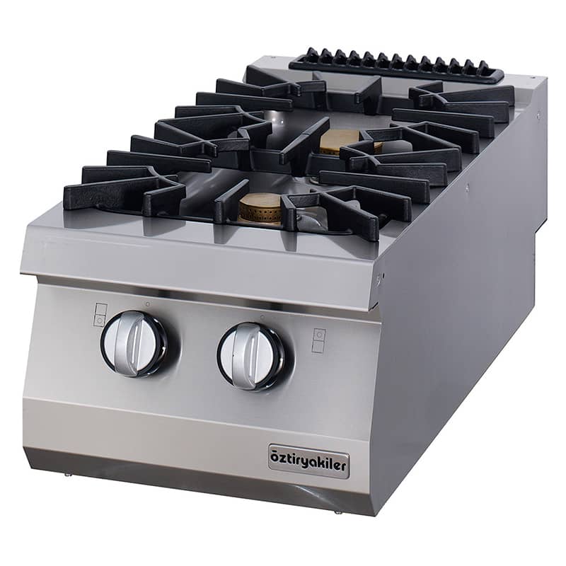 Öztiryakiler Öztiryakiler Set Üstü Gazlı Ocak, İkili, 16 kw, 40x90x30 cm, OSOG 4090