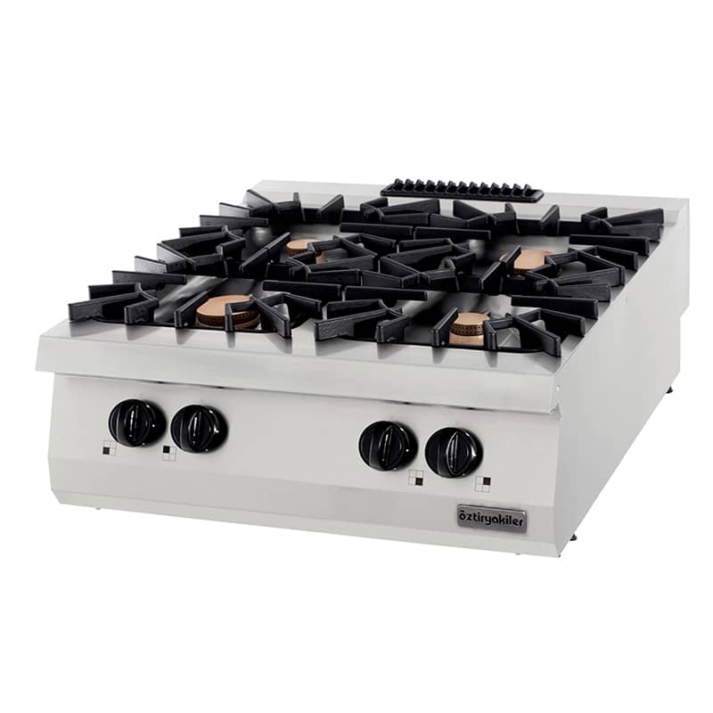 Öztiryakiler Öztiryakiler Set Üstü Gazlı Ocak, Dörtlü, 40 kw, 80x90x30 cm, OSOG 8090 P