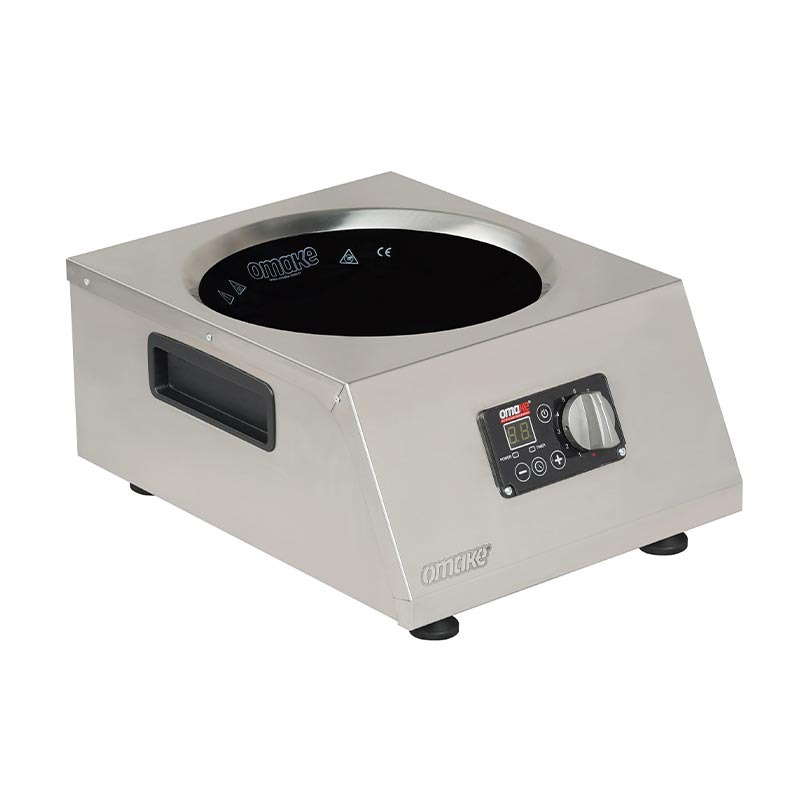 Omake Omake IND25 I15 Wok İndüksiyon Ocak, Cam Yüzeyli, Elektrikli, 3500 W