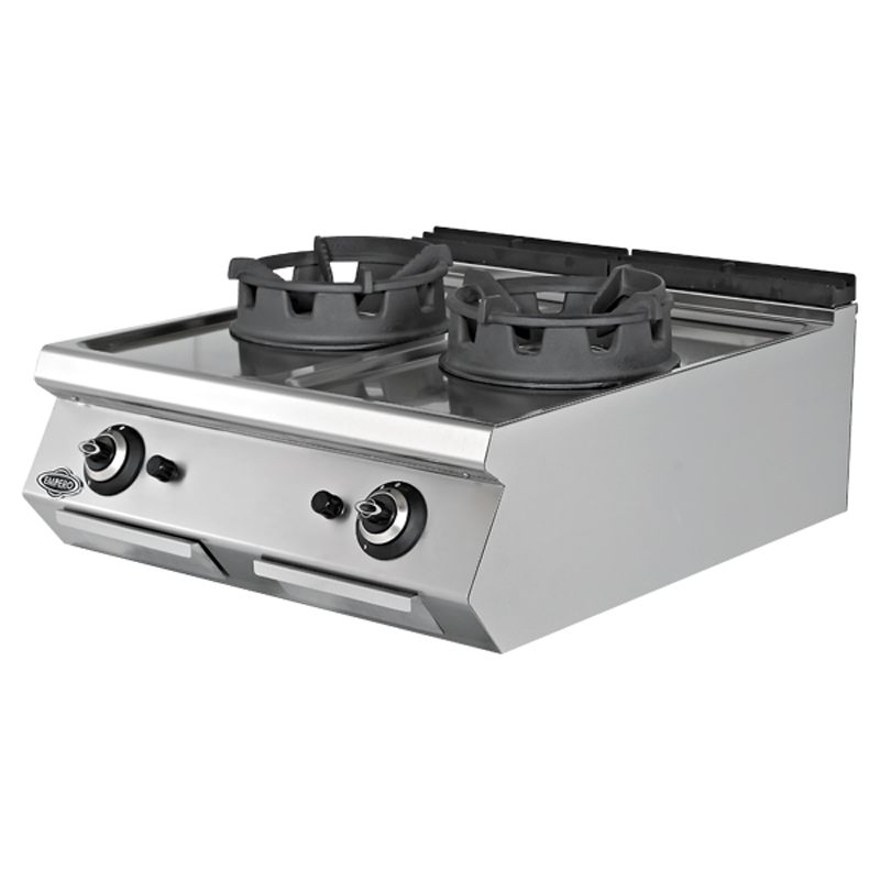 Empero Empero 700 Plus Seri Set Üstü Wok Ocak, 2 Brülörlü, 80x73x30 cm