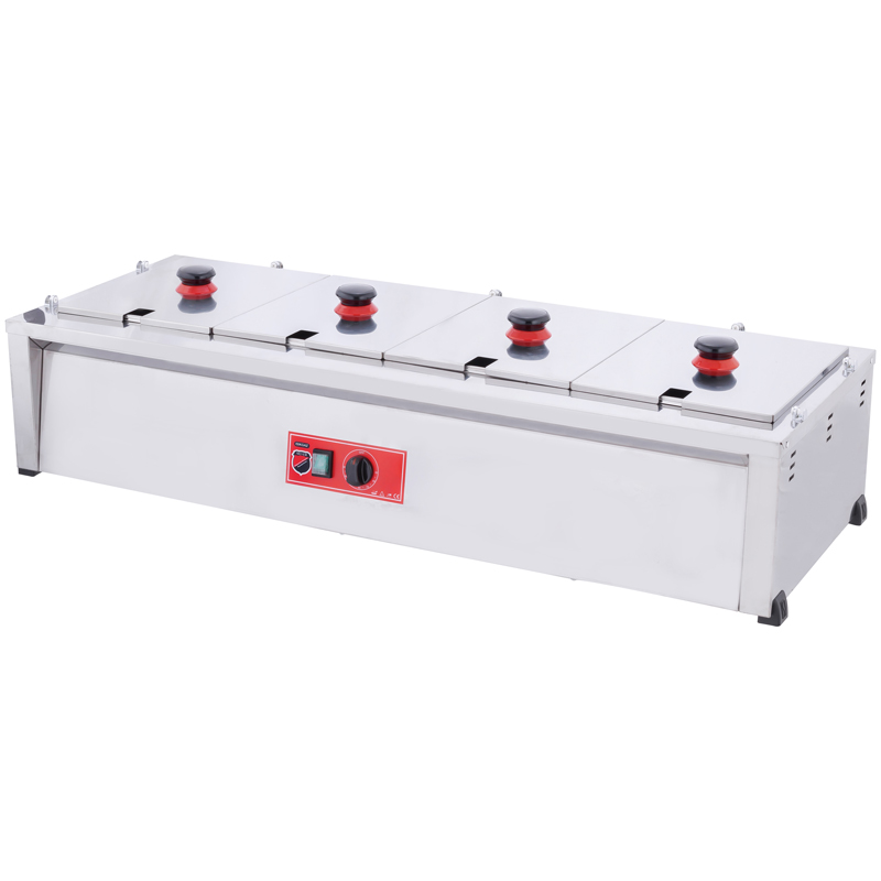 SilverInox SilverInox BM04 Camsız Benmari, 4'lü, Elektrikli