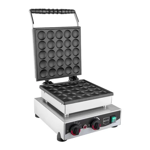 Remta Remta W22 Yuvarlak Kapaklı Bubble Waffle Makinesi, 25'li, Elektrikli