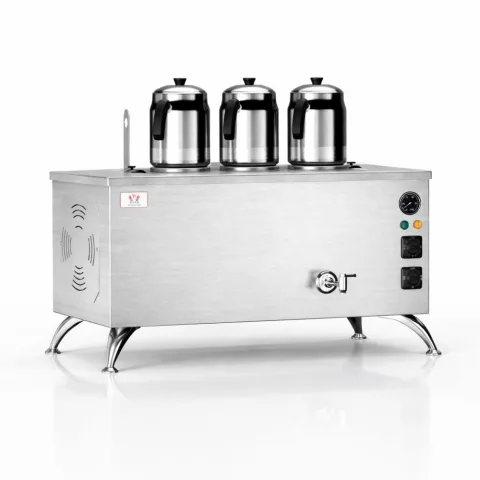 Anka Anka Elektrikli İnox Pro Compact 3 Demlik 30 Litre Çay Makinesi 220V