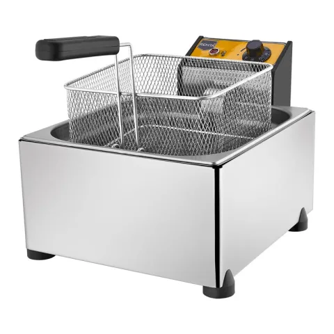 Remta Remta R101 Elektrikli Fritöz, Kapaklı, 8 Litre Kapasiteli, 25x25x12 cm Sepet Ölçülü
