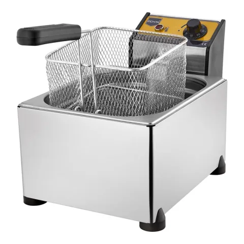 Remta Remta R91 Elektrikli Fritöz, Kapaklı, 5 Litre Kapasiteli, 27x48x29 cm Sepet Ölçülü