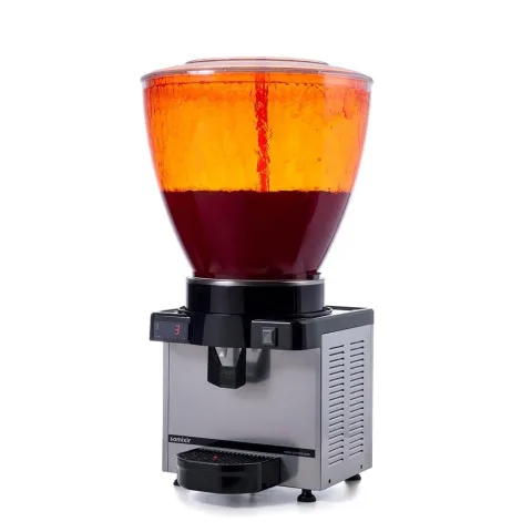 Samixir Samixir S40 Panoramik Soğuk İçecek Dispenseri, 40 Lt, Fıskiyeli, Inox, Dijital