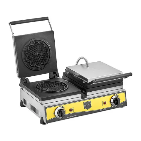 Remta Remta W13 Çiftli Çiçek Model Waffle Makinesi, 16 cm, Elektrikli