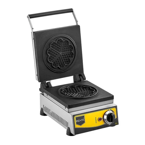 Remta Remta W11 Tekli Çiçek Model Waffle Makinesi, 16 cm, Elektrikli
