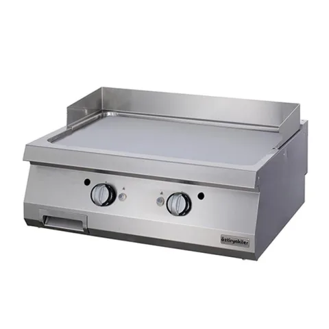 Öztiryakiler Öztiryakiler OGG 8070 Düz Grill Plate, 80x70x30 cm, Sert Krom Kaplı, Gazlı
