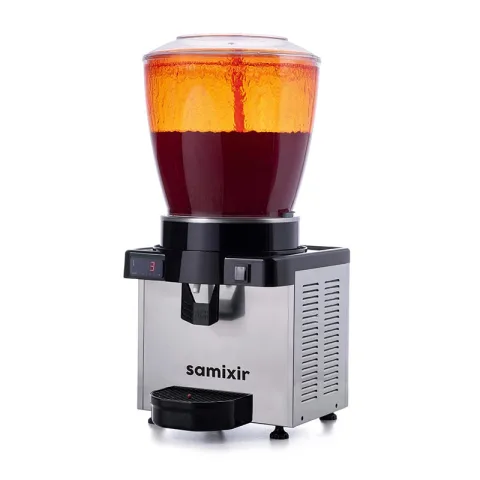 Samixir Samixir S22 Panoramik Soğuk İçecek Dispenseri, 22 Lt, Fıskiyeli, Inox, Dijital