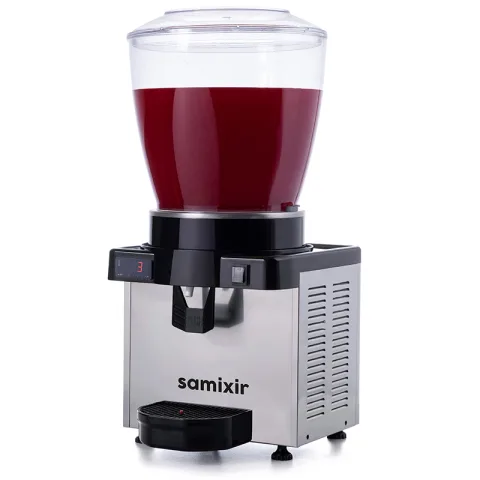 Samixir Samixir M22 Panoramik Soğuk İçecek Dispenseri, 22 Lt, Karıştırıcılı, Inox, Dijital