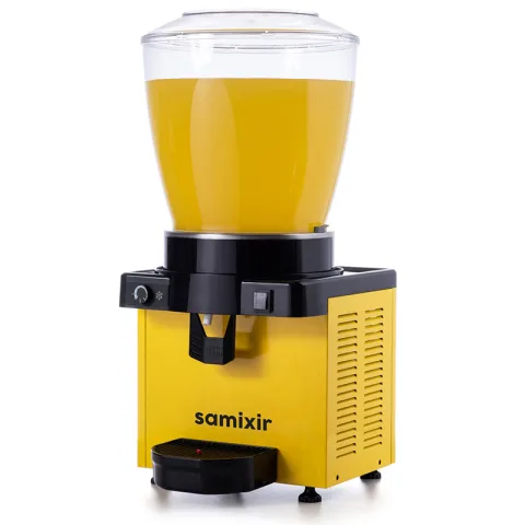 Samixir Samixir M22 Panoramik Soğuk İçecek Dispenseri, 22 Lt, Karıştırıcılı, Sarı