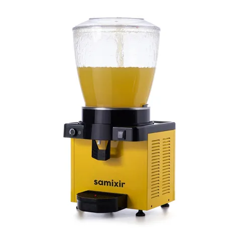 Samixir Samixir S22 Panoramik Soğuk İçecek Dispenseri, 22 Lt, Fıskiyeli, Sarı
