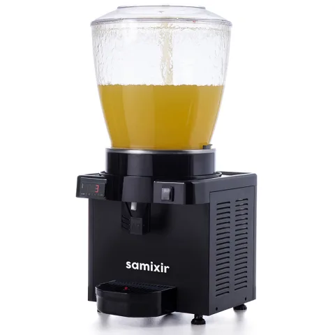 Samixir Samixir S22 Panoramik Soğuk İçecek Dispenseri, 22 Lt, Fıskiyeli, Siyah, Dijital