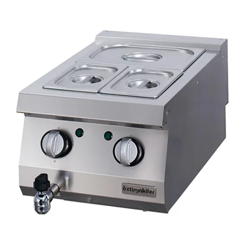 Öztiryakiler Öztiryakiler Yeni 700 Serisi, Set Üstü Elektrikli Bain Marie, 40x70x30, Gn Kaplar Hariç, OBE 4070