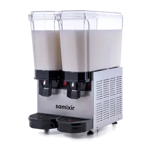 Samixir Samixir 40.MMI Klasik Twin Soğuk İçecek Dispenseri, 20+20 Lt, Çift Karıştırıcılı, Inox