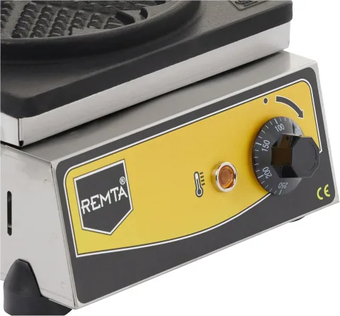 Remta Remta W12 Tekli Çiçek Model Waffle Makinesi, 21 cm, Elektrikli