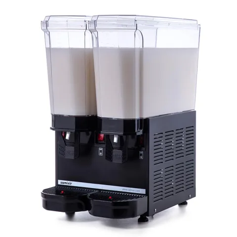 Samixir Samixir 40.MMB Klasik Twin Soğuk İçecek Dispenseri, 20+20 Lt, Çift Karıştırıcılı, Siyah