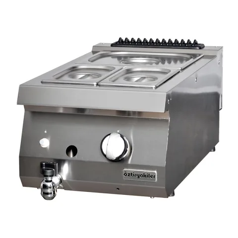 Öztiryakiler Öztiryakiler Yeni 700 Set Üstü Bain Marie Gazlı 40x70x30-Gn Kaplar Hariç, OBG 4070