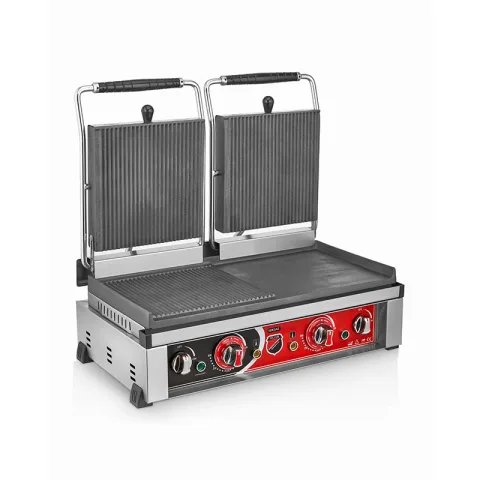 SilverInox SilverInox SS-20D Style Çift Kapaklı Tost Makinesi, 20 Dilim, Elektrikli