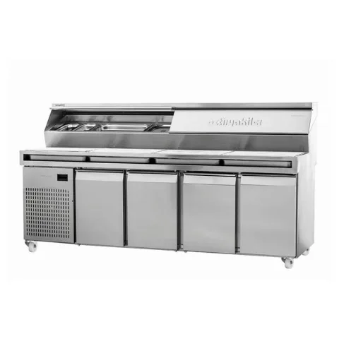 Öztiryakiler Öztiryakiler 4 Kapılı Pizza Hazırlık Dolabı, 240x80 cm