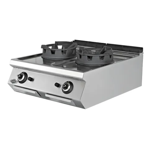 Empero Empero 900 Plus Seri Gazlı Wok Ocak, 2 Brülörlü, 80x90x30 cm
