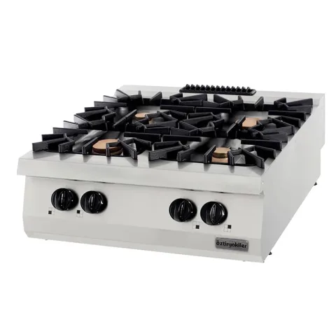 Öztiryakiler Öztiryakiler Set Üstü Gazlı Ocak, Dörtlü, 40 kw, 80x90x30 cm, OSOG 8090 P