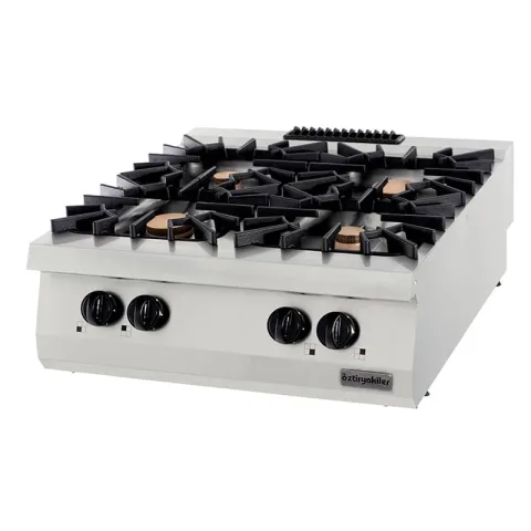 Öztiryakiler Öztiryakiler Set Üstü Gazlı Ocak, Dörtlü, 32kw, 80x90x30 cm, OSOG 8090
