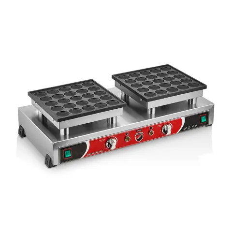 SilverInox SilverInox B13 Yuvarlak Bubble Waffle Makinesi, Çiftli, Elektrikli
