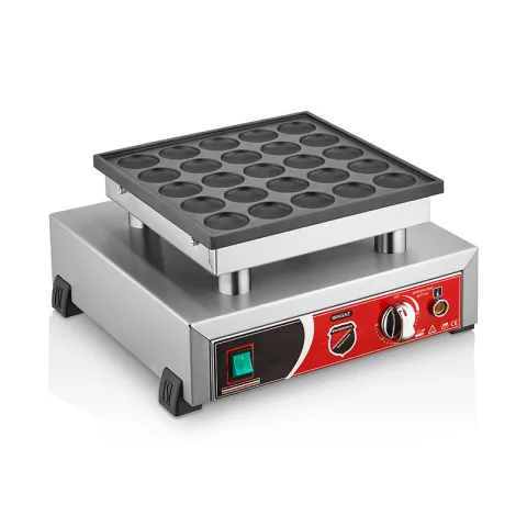 SilverInox SilverInox B11 Yuvarlak Bubble Waffle Makinesi, Tekli, Elektrikli