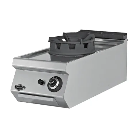 Empero Empero 700 Plus Seri Set Üstü Wok Ocak, 1 Brülörlü, 40x73x30 cm