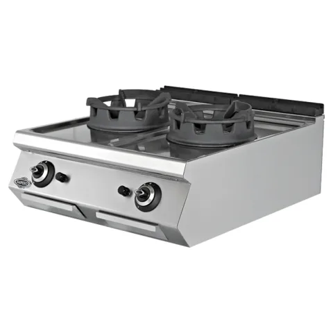 Empero Empero 700 Plus Seri Set Üstü Wok Ocak, 2 Brülörlü, 80x73x30 cm