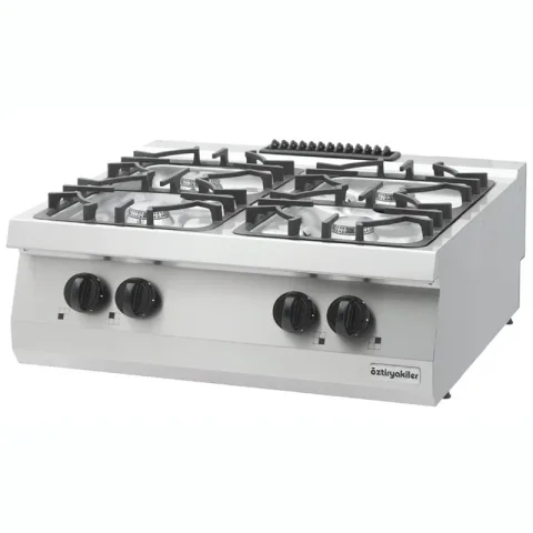 Öztiryakiler Öztiryakiler 700 Seri OSOG 8070 LS Dörtlü Set Üstü Ocak, 80x70x28 cm, Gazlı
