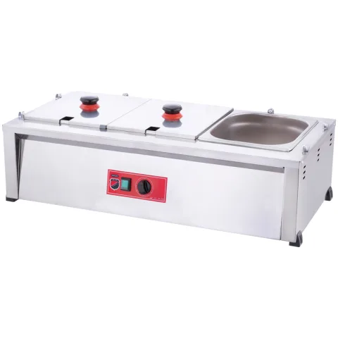 SilverInox SilverInox BM03 Camsız Benmari, 3'lü, Elektrikli