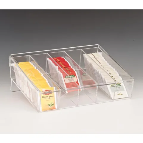 Zicco Zicco ZCP-040 Akrilik Çay Standı, 5 Bölmeli, 33x27x8 cm